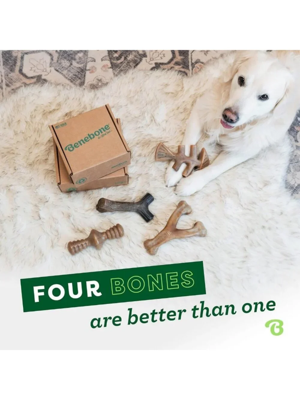 Durable 4-Pack Dog Chew Toys for Aggressive Chewers – Ideal for Dogs Under 90
